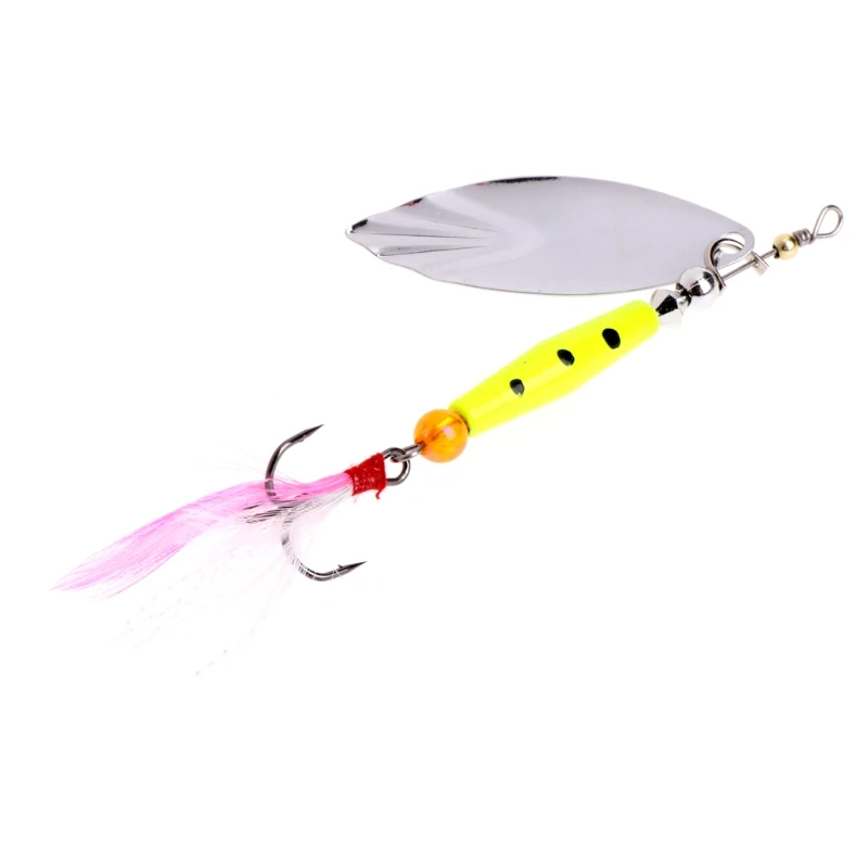 1 шт. рыболовная ложка блесна блестка металлический Спиннер крючок с твердой