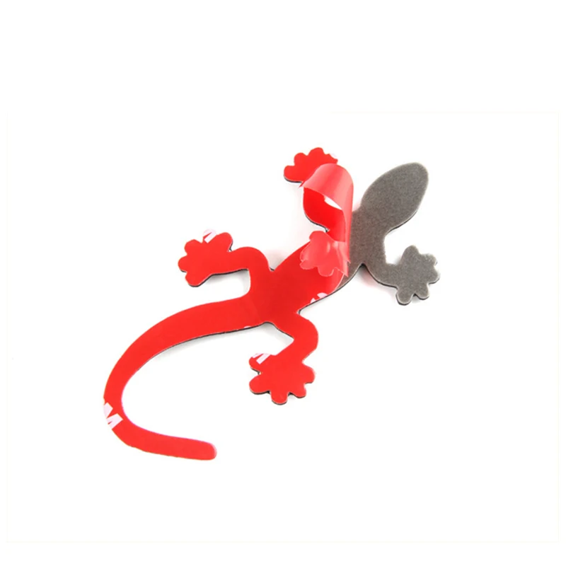 2 шт. Настоящее углеродного волокна Gecko Ящерица quattro автомобилей знак герба 3D Авто