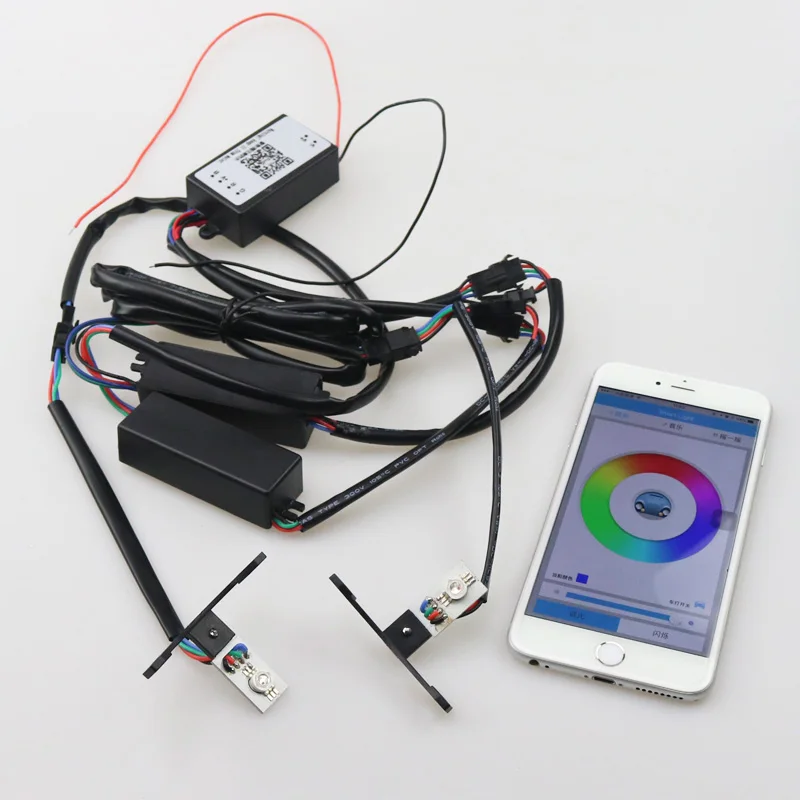 Бесплатная доставка Высокое качество Новый Led дьявол глаз демон RGBW изменение