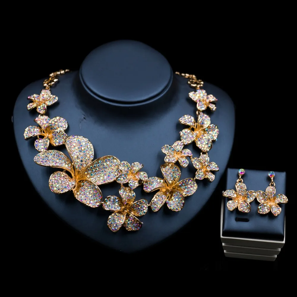 LAN дворец parure bijoux femme (украшения своими руками) Свадебный комплект ювелирных