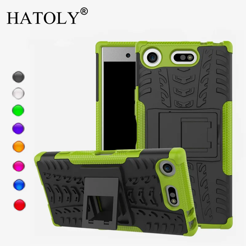

HATOLY For Case Sony Xperia XZ1 Compact Cover Silicone & Plastic Case For Sony Xperia XZ1 Compact Case For Sony XZ1 Compact Capa