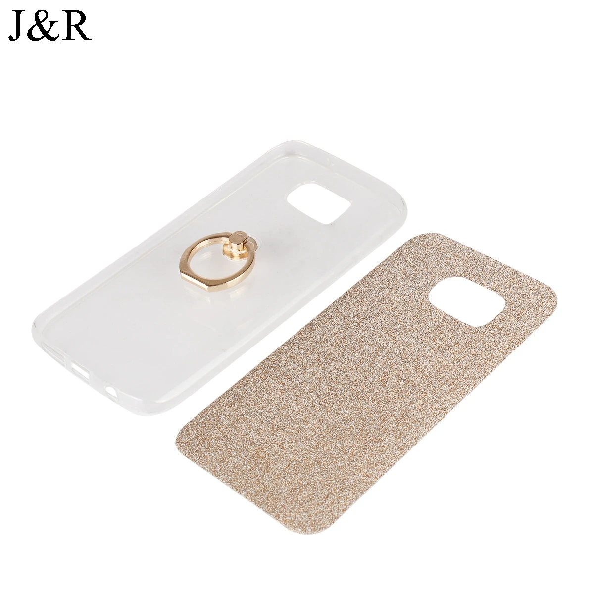 Чехол для Samsung Galaxy S7 G930 G930F Bling ТПУ мягкий блеск Шинг защитный с палец кольцо 5.1&quot |