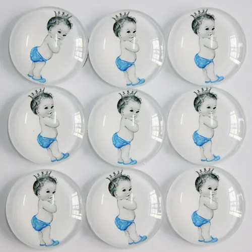 Круглые стеклянные кабошоны для фотосъемки 25 мм в случайном порядке форме короны