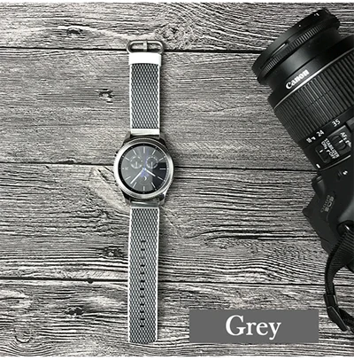 Grey 20 мм или 22 мм нейлоновый ремешок для часов samsung gear S3 S2 Classic Frontier gear sport huawei watch 2 huami watch Ремешки для наручных часов - Цвет ремешка: Grey