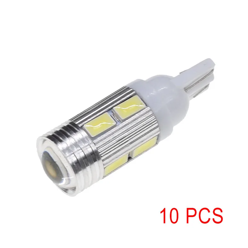 

New 10pcs LED Light Lamp Bulbs T10 Direct Replacement High Brightness 12V For Car Vehicle CSL2018