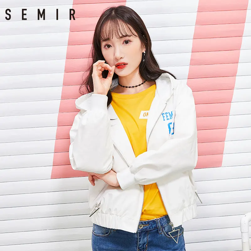 SEMIR Куртка Мода для женский пояс Базовые Куртки Пальто Верхняя одежда