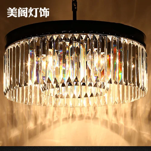RH Vintage crystal lamp American country living room chandelier European creative industries Restaurant lighting engineering lam |