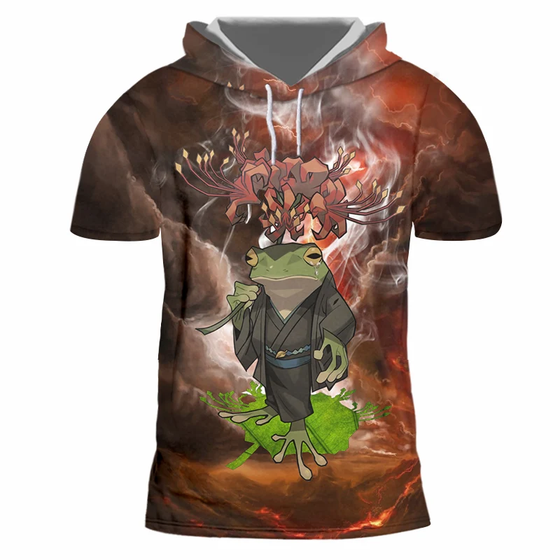 OGKB мужская толстовка с капюшоном цифровая печать сублимация 3D лягушка и жаба