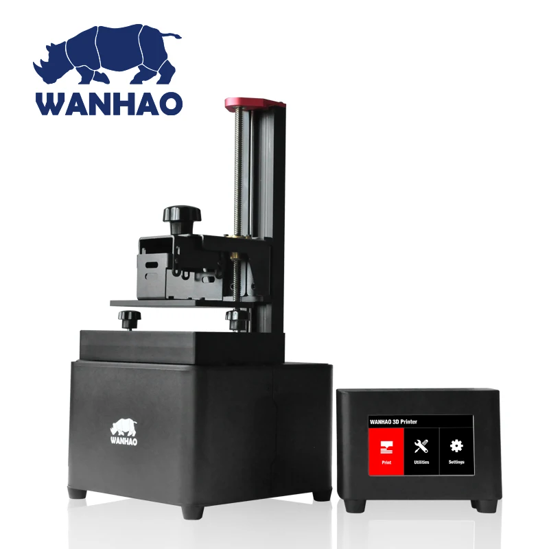 

2019 wanhao D7 UV photoploymer Resin 3d color printer SLA/DLP 3D Printer machine with control box touch screen LCD light-curing