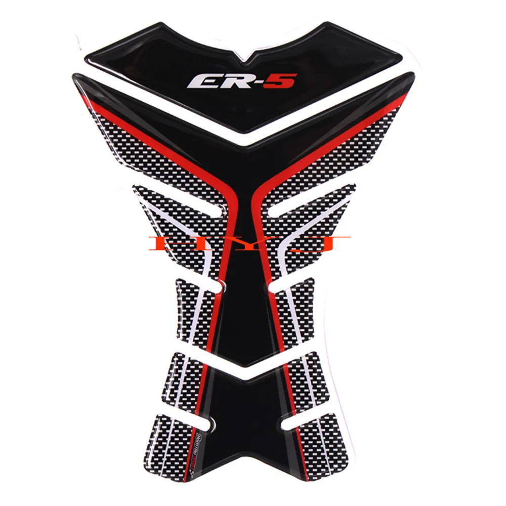 3D карбоновый чехол на бак мотоцикла защитная наклейка для Kawasaki ER5 ER 5 Tank|Накладки и