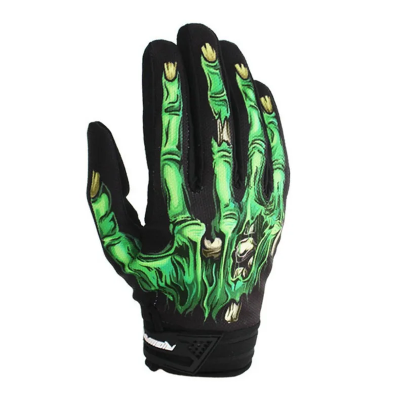

Hot Unisex Men Women Motorcycle Cycling Gloves Racing Full Finger Gloves Skull Skeleton Goth
