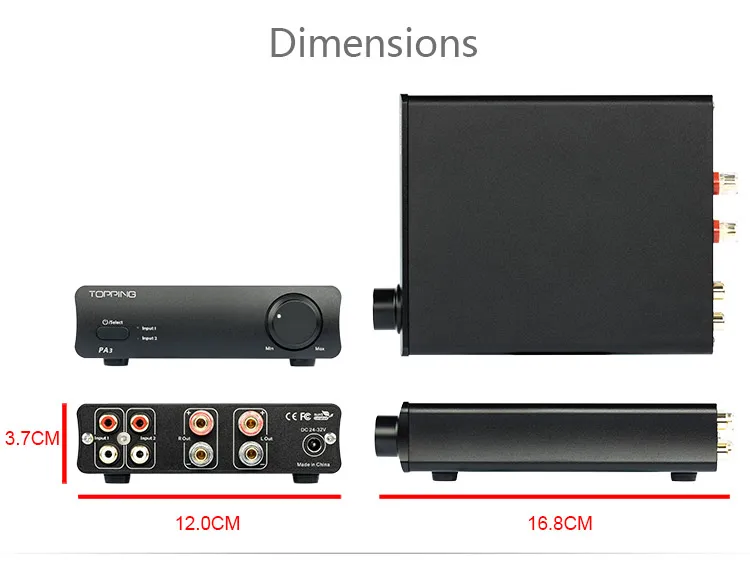 Топпинг PA3 Настольный HiFi Цифровой усилитель