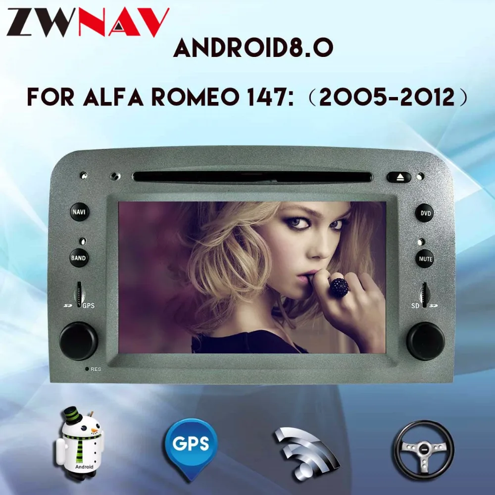 Android 8,0 автомобильный мультимедийный плеер для Alfa Romeo Spider Alfa Romeo 147/GT 2005-2012 автомобильный dvd-плеер gps Радио NAVI Стерео экран