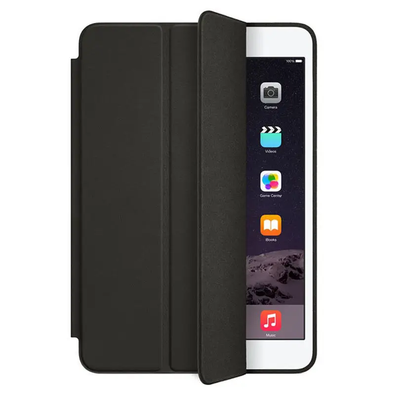 Магнитный кожаный умный чехол для iPad air 2 черный|smart case|for ipad 2for |
