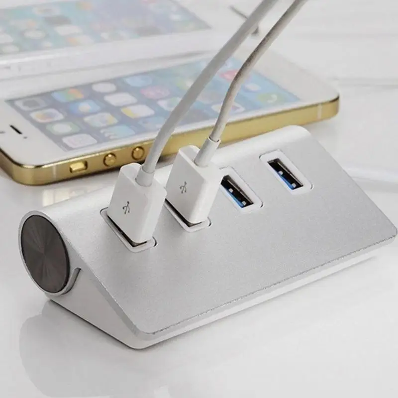 Высокое качество 4 портовый Usb 2 0 Multi Hub разветвитель Алюминий адаптер высокое