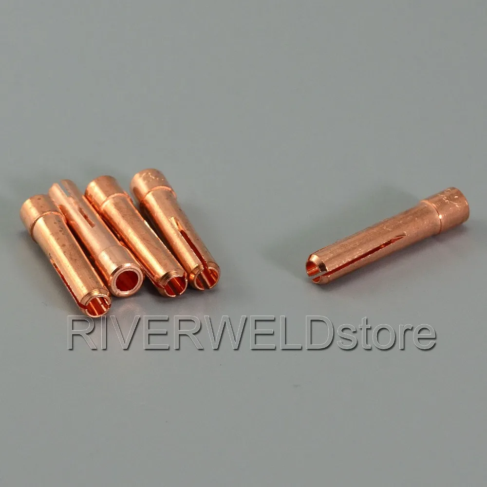 TIG Короткие цанги 0,5 мм(1,0 1 1,6 2,0 2,4 3,2 опционально) 5 шт. подходит TIG сварочный фонарь SR Пта DB WP 17 18 26 серии