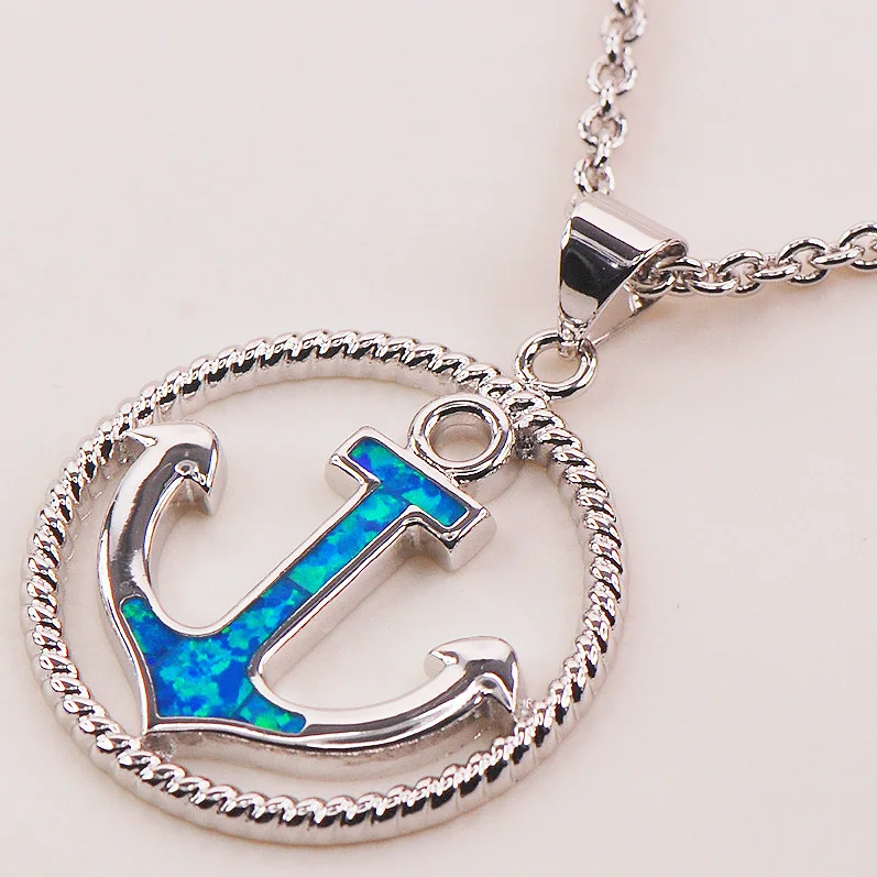 Подвеска из серебра 925 пробы с голубым огненным опалом P125|pendant chain|pendant beadpendant hoist |