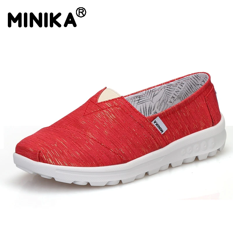 Minika/женская повседневная обувь на плоской подошве парусиновая платформе сезон