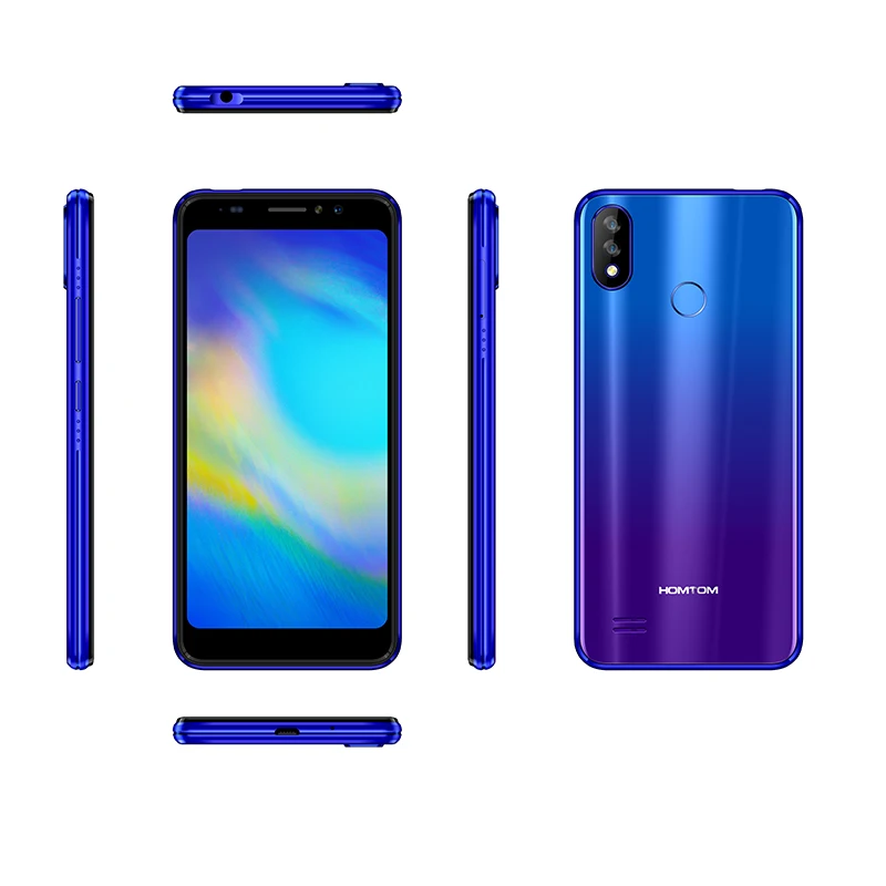 Смартфон HOMTOM C8 5 &quotHD + 4G 3000 мАч 2 Гб ОЗУ 16 ПЗУ Android 8 1 четыре ядра Face ID две задние