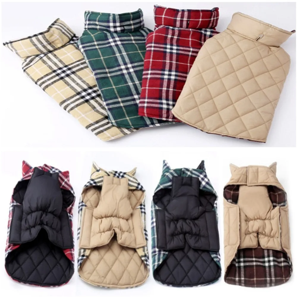

New Fashion Winter Warm Dog Clothes Chihuahua Labrador Poodle Cotton Puppy clothing dog Coat jacket pet clothes For dogs