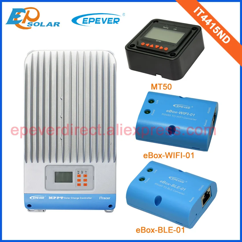 home Solar battery charging regulator with wifi BLE function and MT50 remote meter MPPT IT4415ND 45A | Обустройство дома