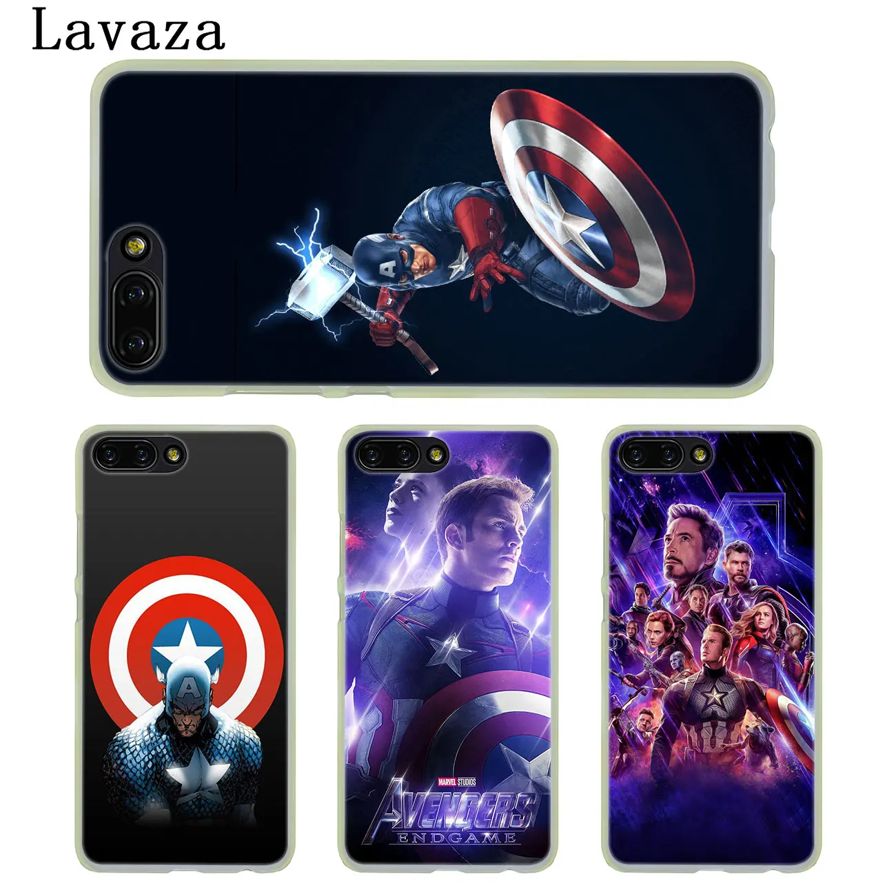 Чехол для телефона Lavaza Captain America shield Marvel Huawei P30 P20 Pro P10 P9 Plus P8 Lite Mini 2016 2017 P smart Z 2019 |