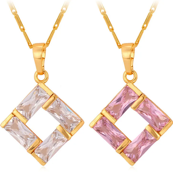 Новое красивое золотое ожерелье высокого качества с кубическим цирконием Милая