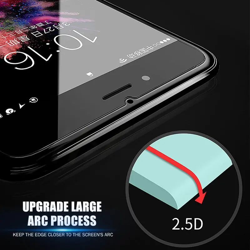 Закаленное стекло для iPhone 7 8 Plus XR X XS Max противоударная защитная пленка экрана 11 Pro 6