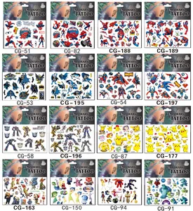 SHNAPIGN 420 шт.лот, робот-динозавр, временное искусство тела, наклейки-татуировки Flash 17*10 см, водонепроницаемые детские татуировки