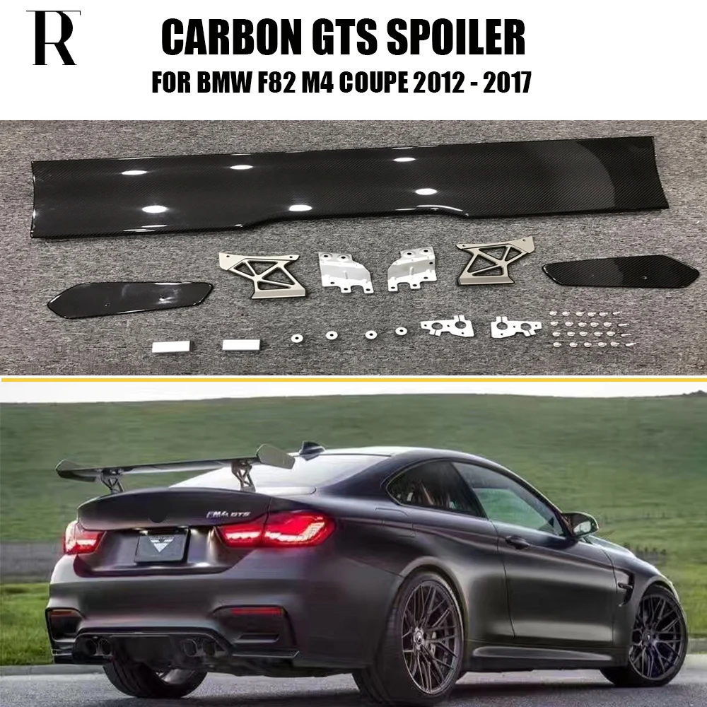M4 GTS Стиль углеродного волокна спойлер на задний багажник крыло для BMW F80 M3 F82 купе