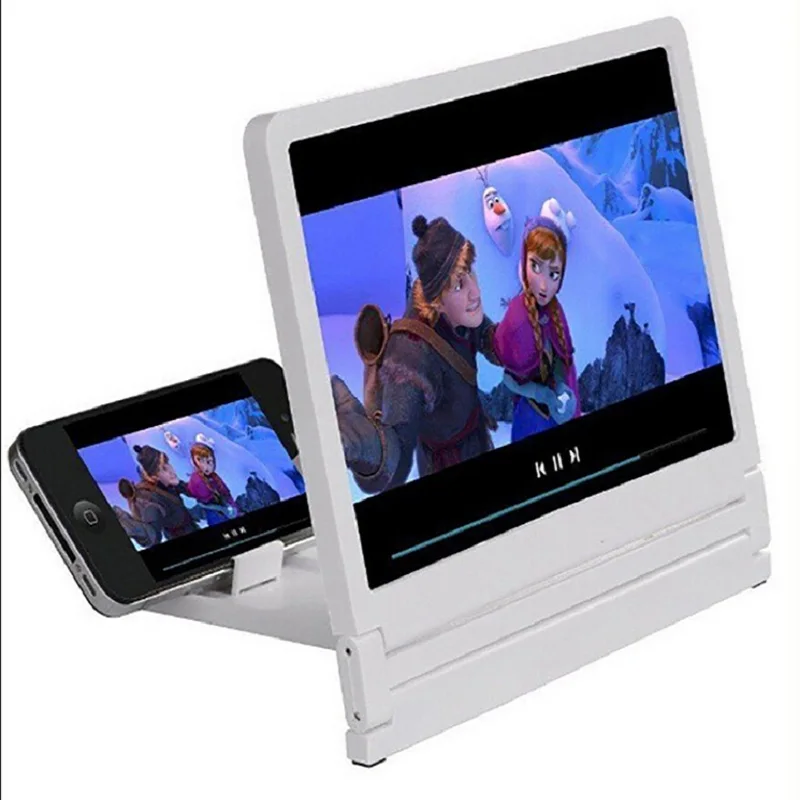 Увеличенный проектор для телефона с 3d экраном HD усилитель увеличительное стекло