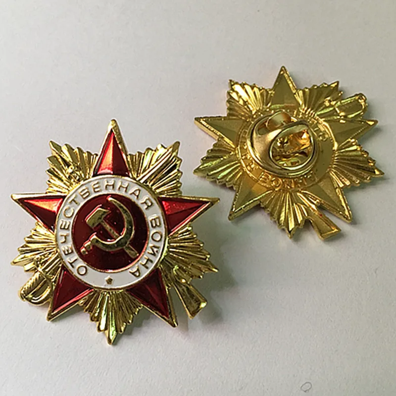 4 шт. значок советской пятизвездочной Второй мировой войны эмблема на воротник