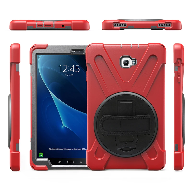 Противоударный сверхпрочный силиконовый + поликарбонатный чехол с откидной