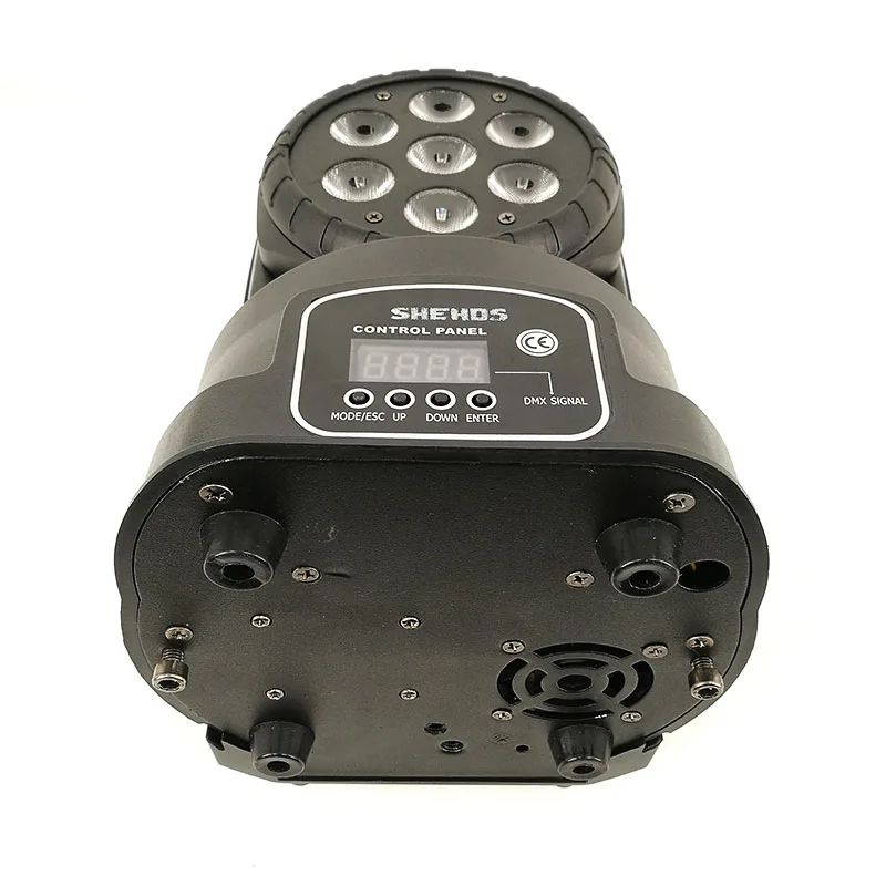 2 шт./лот Быстрая доставка LED Wash 7x18 Вт RGBWA + UV Moving Head Lighting 6in1 BGBWA для диско DJ KTV 12/16DMX