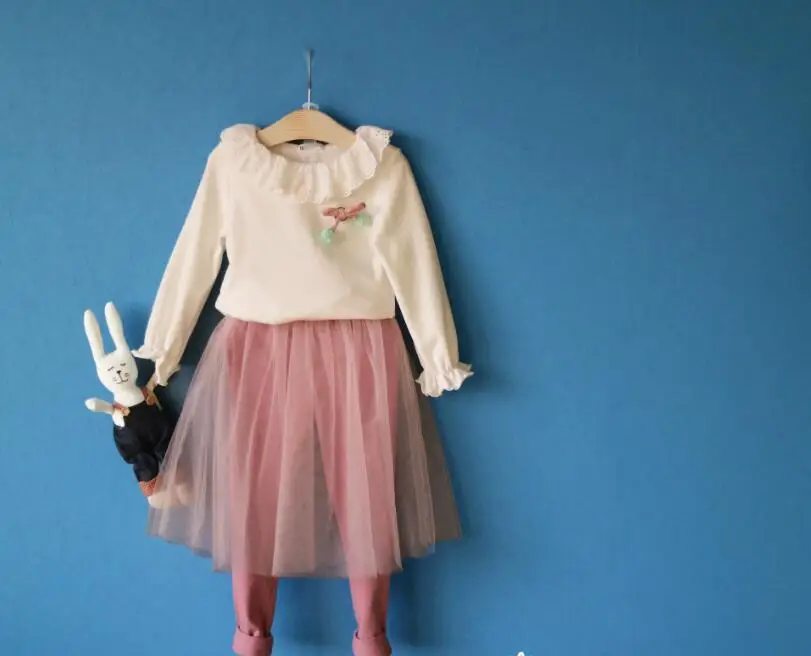 Новые Девушки Дети Корея Моды Сетки Юбки Брюки принцесса Детские Сладкая Гетры 6