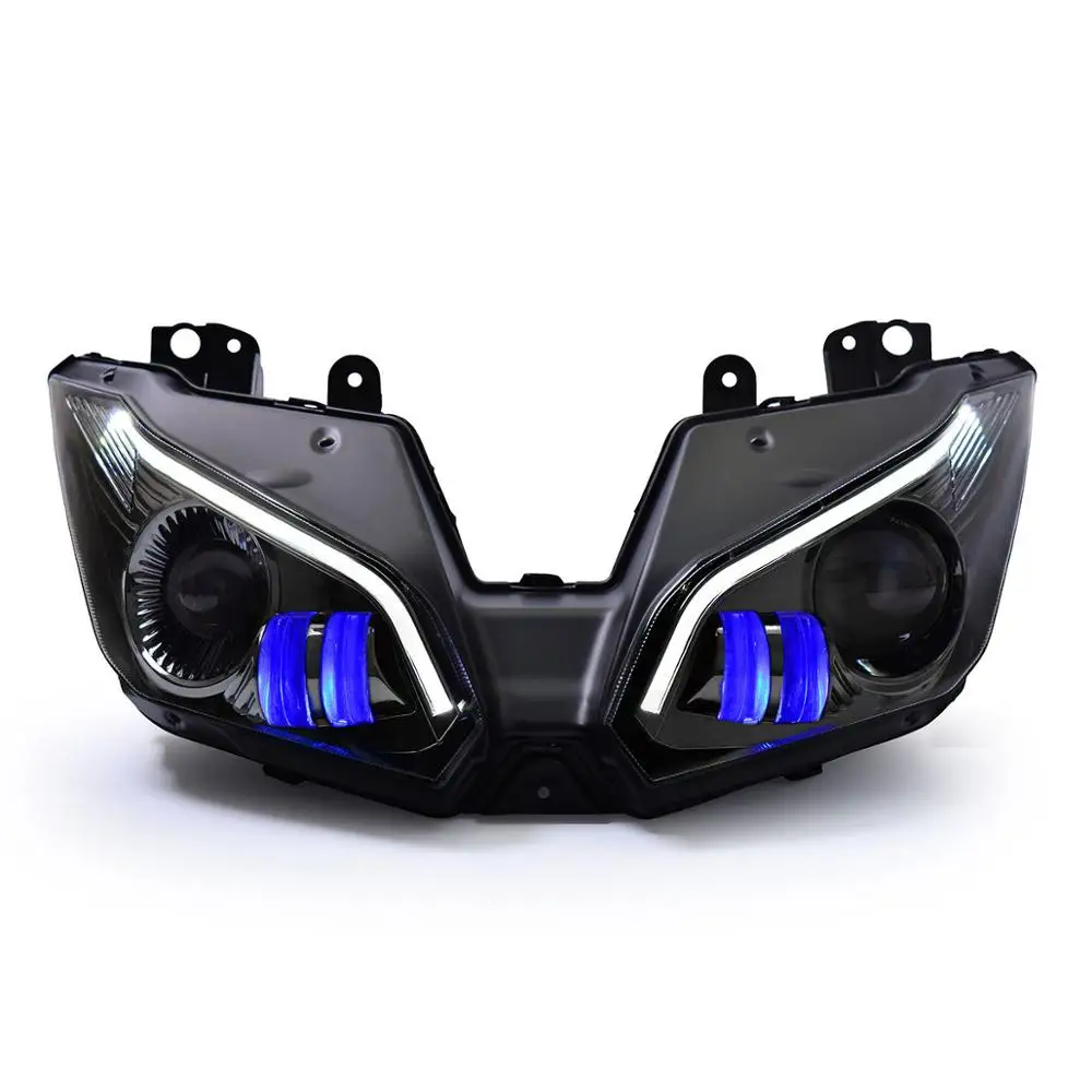 Blue Demon Eye KT светодиодный фонарь для Kawasaki Ninja ZX6R ZX-6R 2013 - Цвет: Blue Demon Eye