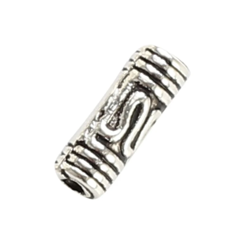 Винтажные прямоугольные шарики MEIBEADS из сплава цинка для браслета и ожерелий