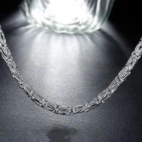 classic new trendy men necklaces 925 sterling silver dragon chain link necklaces for male jewelry wholesale