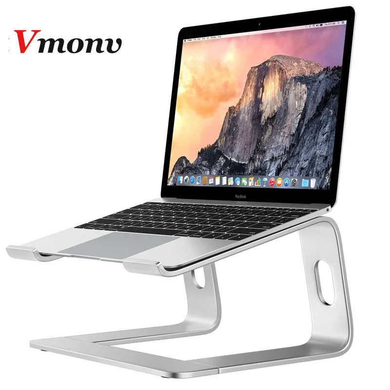 Охлаждающая подставка для ноутбука из алюминиевого сплава для Macbook Air Pro retina 13 15 дюймов кронштейн увеличения высоты для Dell lenovo acer notebook