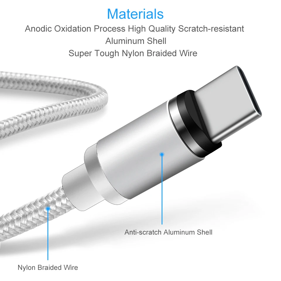 3 фута USB Type C Магнитный зарядный кабель для OPPO Reno2 Z Helio P90 / SD710 Reno 5G 10x Zoom K3 Find X R17 Pro Neo|Зарядные устройства