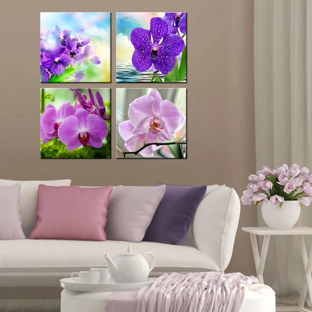 HD домашний декор живопись Орхидея серия фаленопсис пейзаж печать на холсте жикле
