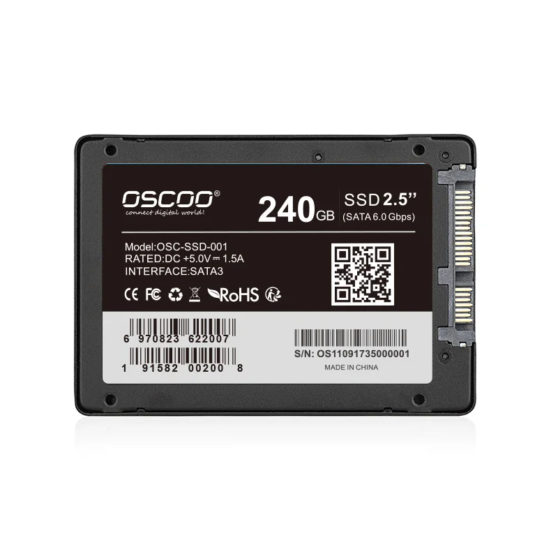 OSCOO SSD SATA3 120 дюймов 2 5 ГБ Внутренний твердотельный накопитель ультратонкий мм 7 SATA