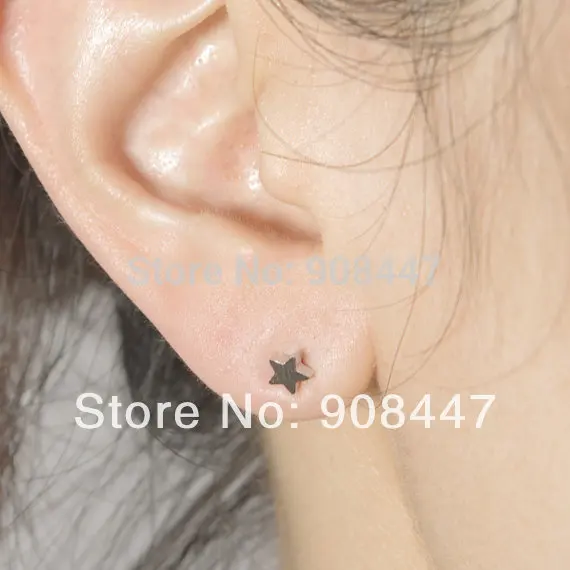 Женские матовые серьги SMJEL 30pcs-S025 модные серьги-пусеты со звездочкой оптовая