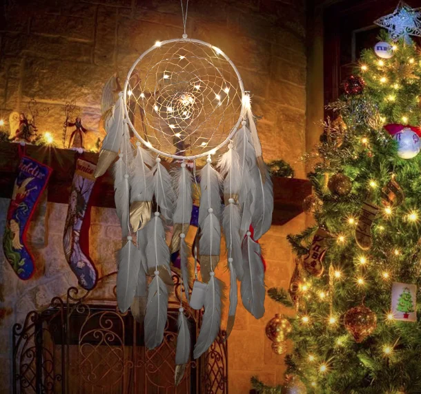 2019 новый белый гусиный пух фонари кулон в виде Ловца снов туфли лодочки нового