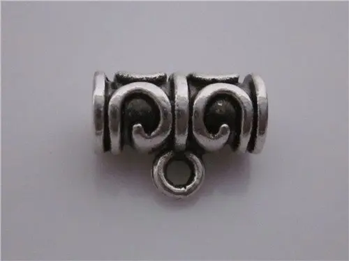 

500pcs Tibet Silver bail charm connector bead 13x7.5mm alloy bead