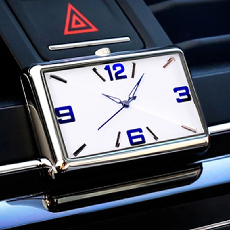 Car Quartz Watch Automobiles Interior Stick-On Auto Clock High Grade Vehicle Dashboard Time Display Accessories | Автомобили и