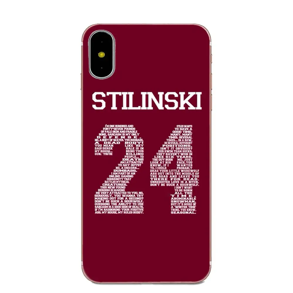 Новый черный чехол для телефона Teen Wolf 24 14 11 Number Samsung Galaxy Note 5 8 9 S3 S4 S5 S6 S7 S8 S9 S10 mini Edge
