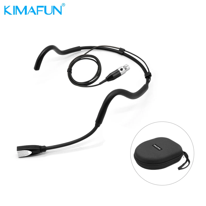 KIMAFUN KM-880 Профессиональный однонаправленный конденсаторный xlr гарнитура пение/хост микрофон для компьютера, launchpad, body pack