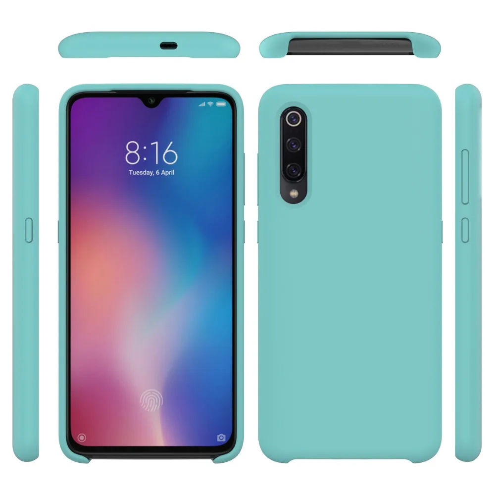Liquid Silicone Gel Rubber case for Xiaomi Mi 8 Lite SE 9 9SE 6X A2 Mix 2s 3 Phone Redmi Note 6 7 Pro | Мобильные телефоны и