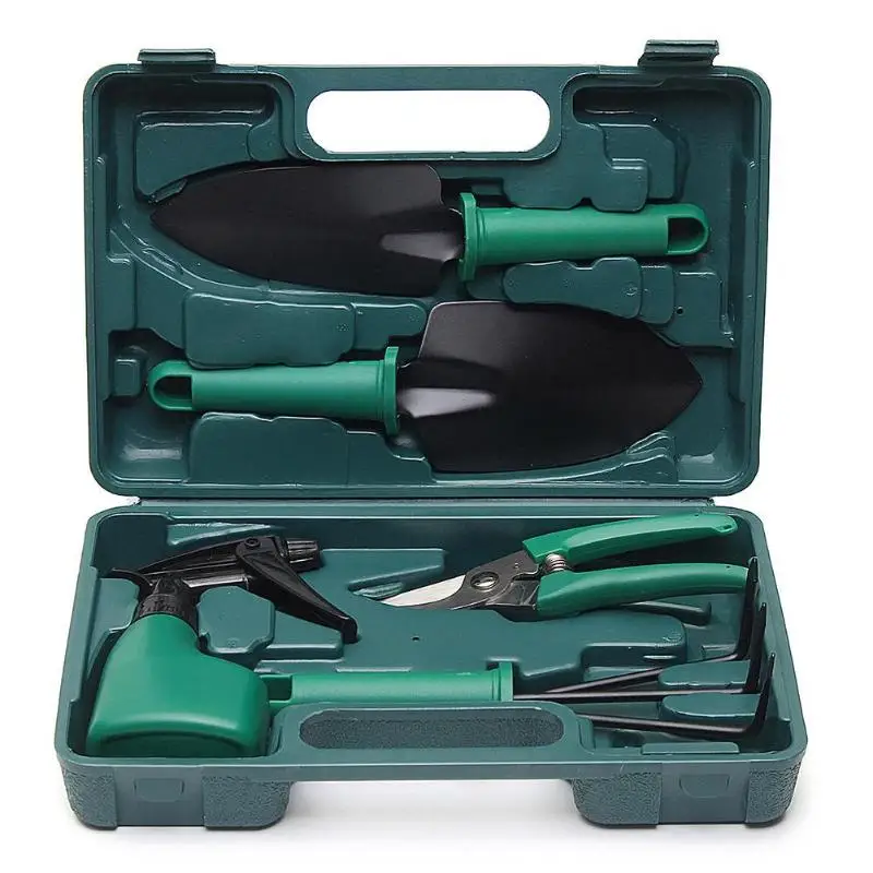 5PCS green 5-10 шт. инструменты для посадки цветов в горшках Садоводство набор инструментов для посадки инструмент для цветов Набор лопата грабли цветочный горшок посадка - Цвет: 5PCS green